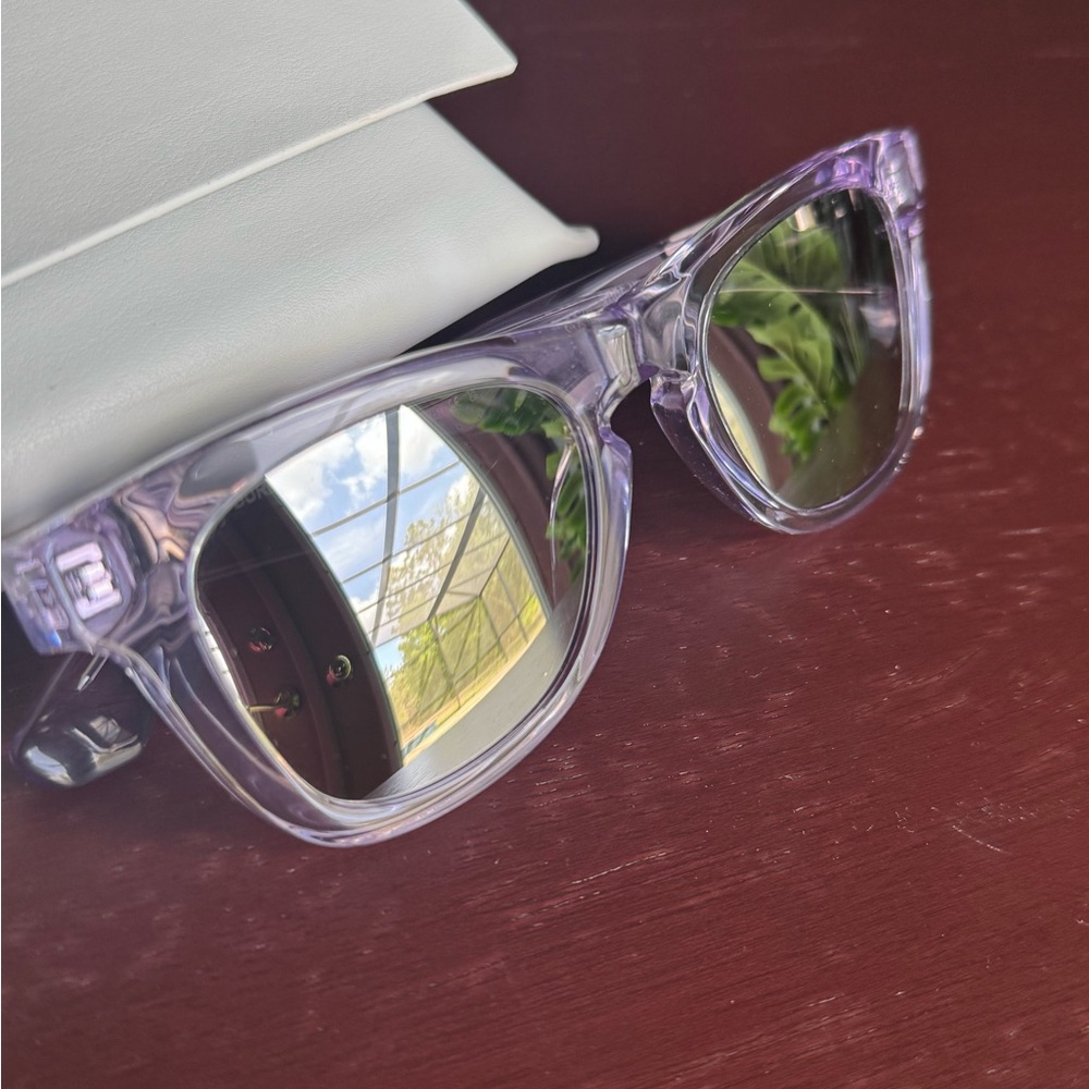 Burberry Clear Purple Frame Sunglasses